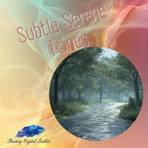 Subtle Serene Tones - Floating Crystal Feather