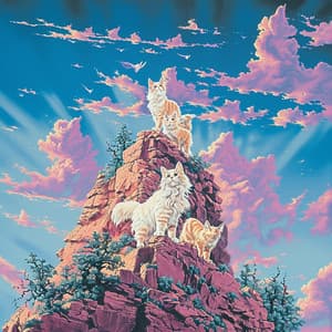 Harmonizing Serenity and Power in Melodic Bliss - Cat Music Therapy