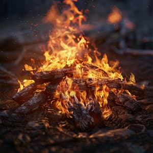 Cozy Fire and Chill: Tranquil Evening Sounds - Sunset Chamber