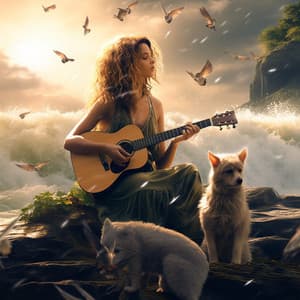 River's Canine Melodies: Music by the Waters - River Sounds