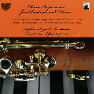 Rare Repertoire for Clarinet and Piano - Stephan Siegenthaler