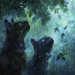 Gentle Binaural Rain Melodies for Pets' Sleep - Pet Music Therapy