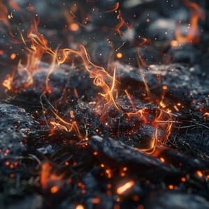 Fire Crackle Music for Deep Sleep - Sleep Frequencies