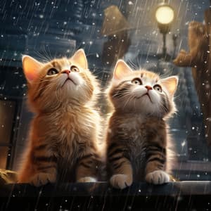 Rainy Cat's Sleepy Melodies: Music for Stress Relief - Conscious Sound