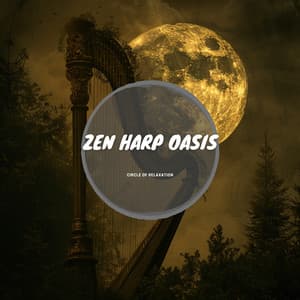 Zen Harp Oasis: 432 Hz Refuge of Rhythms - Circle of Relaxation