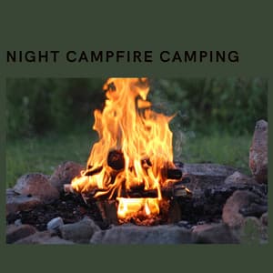 Night Campfire Camping - Campfire & Fireplace