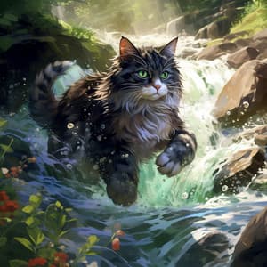 Purrfect Waves: Musical Whiskers by the Ocean - Hi Freq Samples