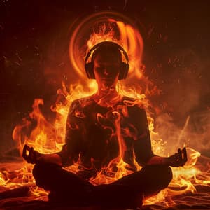 Fire Meditation Calm: Binaural Waves - PowerThoughts Meditation Club