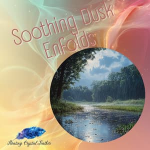 Soothing Dusk Enfolds - Floating Crystal Feather