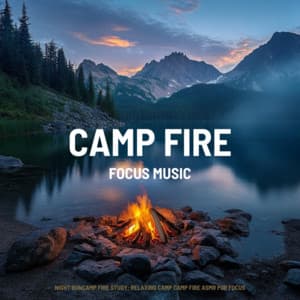 Night BonCamp Fire Study: Relaxing Camp Camp Fire ASMR for Focus - Focus Music