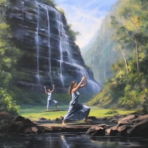 Waterfall Yoga: Serene Rhythm Balance - Healing Music Collective
