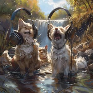 Pets by the Stream: Relaxing Water Tunes - Pets
