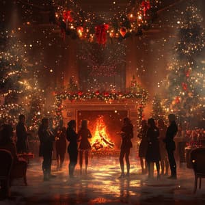 Embered Hymns: Fireside Festivities - Anti Stress Music Zone