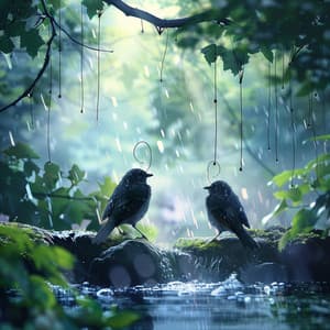 Binaural Rain Melodies: Birds and Nature's Harmony - 92 96 Hz - Angelic Impulse