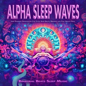 Alpha Sleep Waves: Deep Sleeping Frequencies For Total Sleep Beats, Healing and Full Nights Sleep - Binaural Beats Sleep Music
