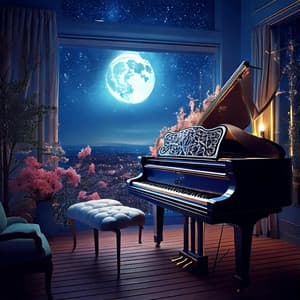 Nocturnal Harmony: Piano for Restful Sleep - Binaural Beach