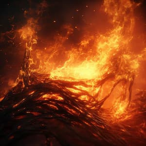 Fire's Gentle Glow: Soothing Sounds for Cats - Relaxcation