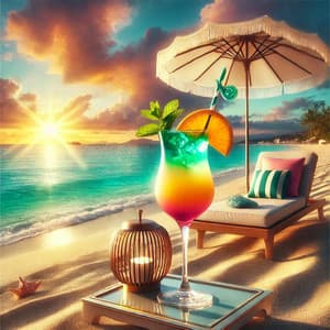 Electric Sunset: Chill House Fusion - Tropical Chill Music Land