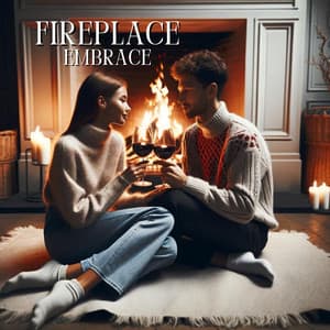 Fireplace Embrace: Cozy Romantic Background - Instrumental Jazz Love Songs