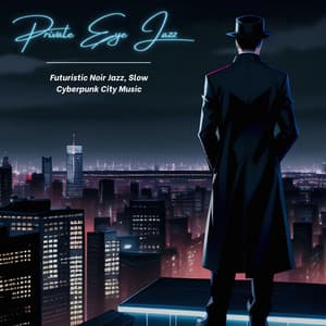 Private Eye Jazz: Futuristic Noir Jazz, Slow Cyberpunk City Music - Vintage Cafe
