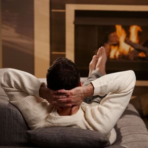 Binaural Relaxation Flames: Soothing Fireplace Essence - Arctic Pads