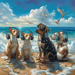 Pets Play Ocean: Calming Music Waves - Pets Total Relax