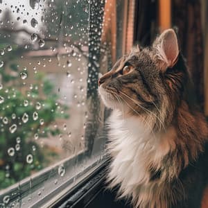 Sonidos Suaves De Lluvia Y Música Para Relajar A Los Gatos - Gatos cascabeleo