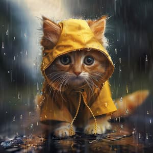 Ronroneo Bajo La Lluvia: Melodías Tranquilas Para Gatos - Gatos cascabeleo