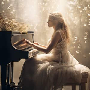 Rayos De Sol Somnolientos: El Piano Borra Preocupaciones Con Melodías Doradas - Piano de salón suave