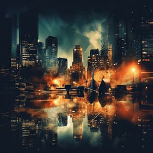 Urban Mystique: Jazz Music Nightscape - Bossa Cafe Deluxe