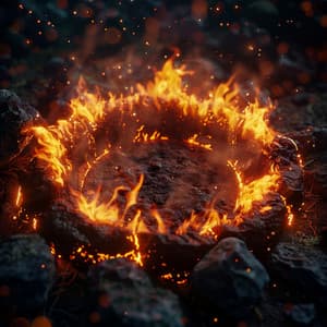 Binaural Fire Circles: Echoes of Warmth - Granular Soundscape
