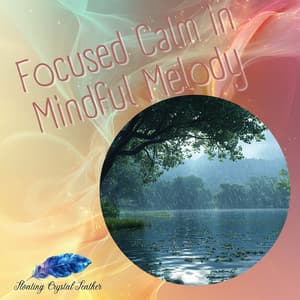 Focused Calm in Mindful Melody - Floating Crystal Feather