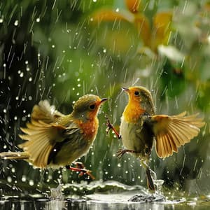 Soothing Binaural Rain with Nature and Birds Ambience - Mindful Measures