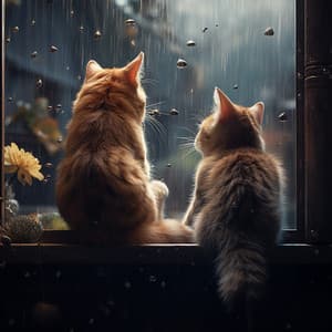 Refugio Felino Con El Piano Lluvioso En La Tranquilidad - Cielos de lluvia