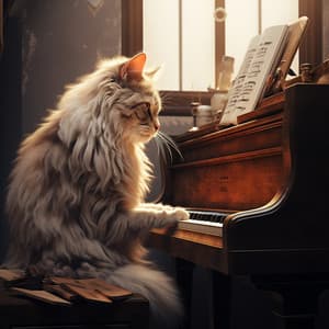 Oasis Nutritivo Para Gatos: Resonancia Ronroneante De Piano Etéreo - Música clásica para piano