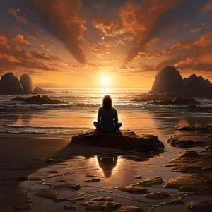 Aguas Tranquilas De Concentración: Perspicacia De La Playa Oceánica - Suave al aire libre