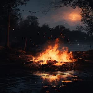 Serenidad De Fogata Nocturna: Música Relajante Y Luz De Fuego - Caminante de la naturaleza