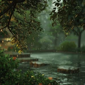 Binaural Rain Meditation: Gentle Downpour Sounds - Gentle Meditation Harmonies