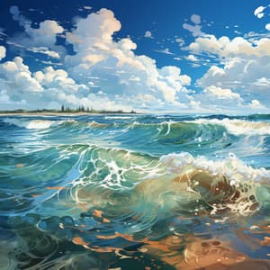 Olas Musicales De Spa: Serenidad De La Brisa Del Mar - Música para cenar bien