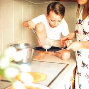 Backdrop for Fresh Cooking at Home - Cheerful Instrumental Cafe Jazz