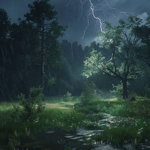 Peaceful Meditation in Thunder's Depth with a Touch of Rain Chill - Meditation for Healing