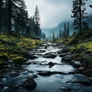 Coro Silencioso De Medianoche Del Arroyo: Sinfonía Del Sueño De Medianoche - Naturaleza Sueño