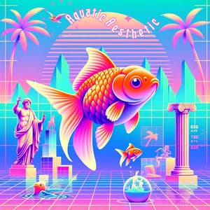Aquatic Aesthetic: Waves of Vaporwave - Video Background Music Masters
