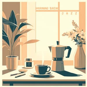 Morning Brew Jazz: Serene Melodies for a Cozy Start - Calm Background Paradise