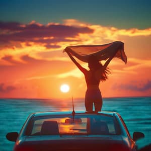 Driving into the Mediterranean Sunset - 80 Delay