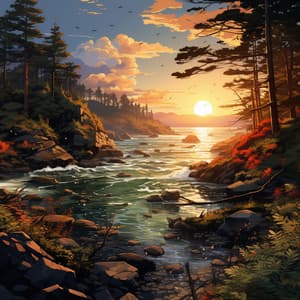 Meditación Natural Con Grillos Y Paisajes Sonoros Relajantes - Luces desde la distancia