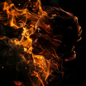 Serenidad Del Fuego Binaural: Voces De Relajación - Calmar la Ansiedad