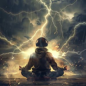 Thunder Meditation Echoes: Music for Mindful Calm - Nature Sounds Meditation