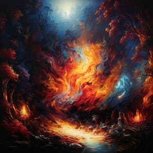 Melodía Del Infierno: Sinfonía De Sonidos Ardientes - Calma ASMR White Soughs