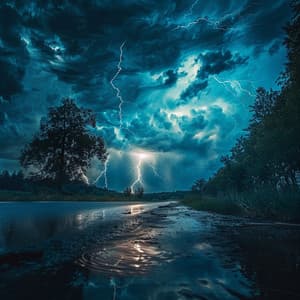 Relajación Del Trueno: Melodías Suaves De Tormenta - Atmósferas de Tokio